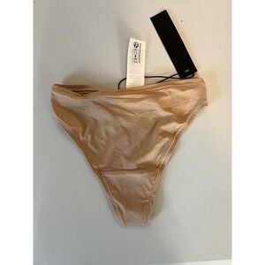 NWT Oner Active Silhouette Thong Women's XS Nude 2 Stretchy Comfort Panties